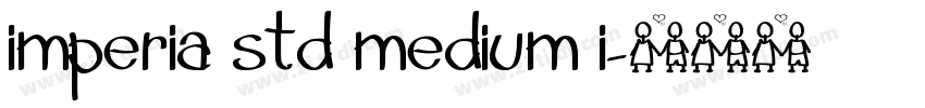 imperia std medium i字体转换